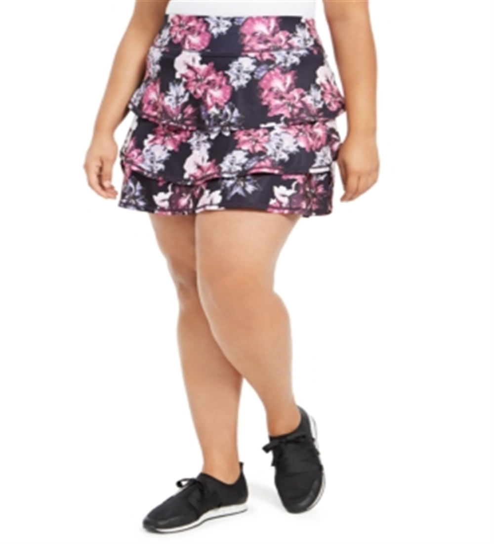 Ideology Women's Fitness Workout Skort -Black Size 2X