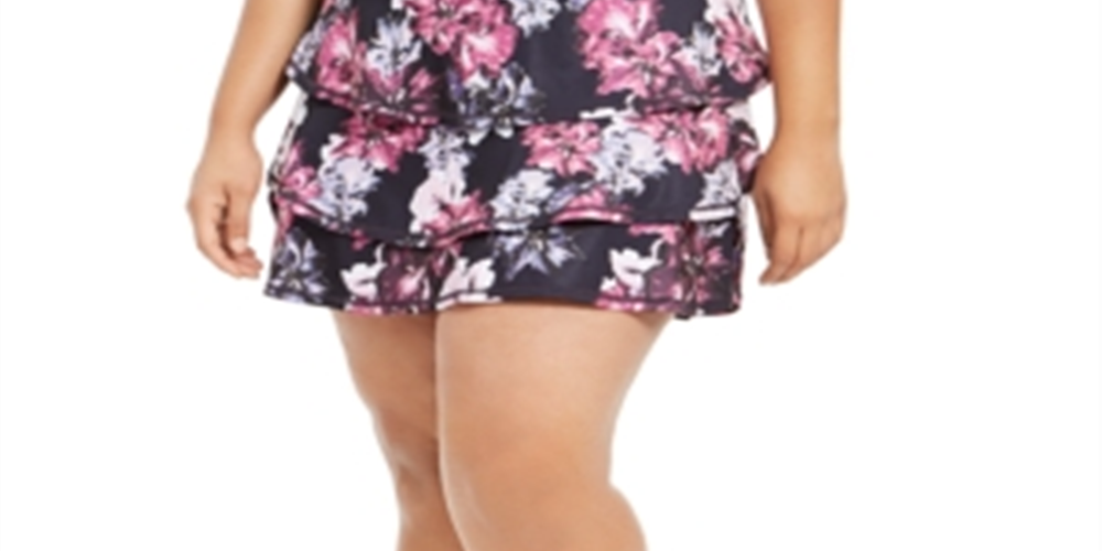 Ideology Women's Fitness Workout Skort -Black Size 2X