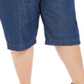 Karen Scott Women's Plus Cotton Denim Capri Pants Blue Size 0X