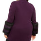 Alfani Women's Mock Neck Sweater Purple Size 0X