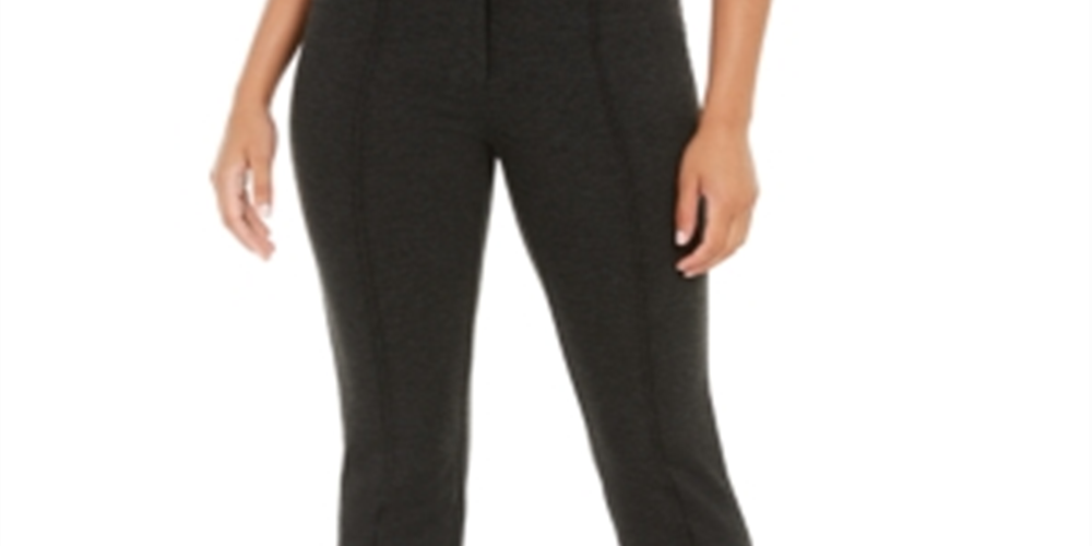 Alfani Women's Ponte Slim Fit Skinny Pants Gray Size 12