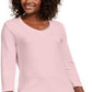 Karen Scott Women's Grommet Neck Cotton Top Pink Size Small