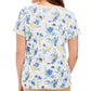 Karen Scott Women's Printed Scoop Neck T-Shirt White Size Large