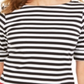 Karen Scott Women's Striped Boat Neck Top Red Size Large