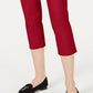 Charter Club Women's Tummy Control Bristol Capri Jeans Red Size 14 Petite