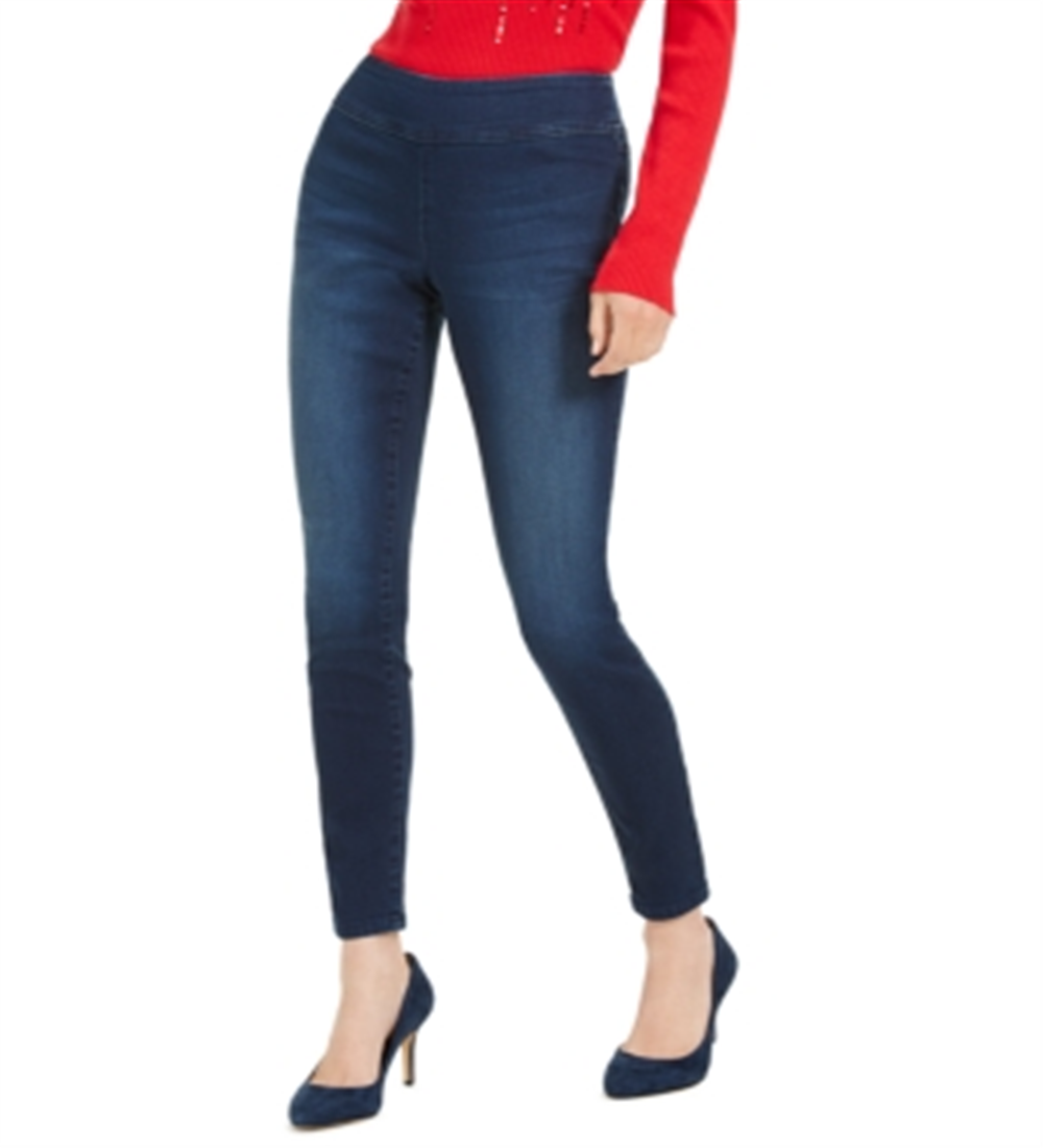 INC International Concepts Women's Pull on Denim Jeggings Blue Size 0