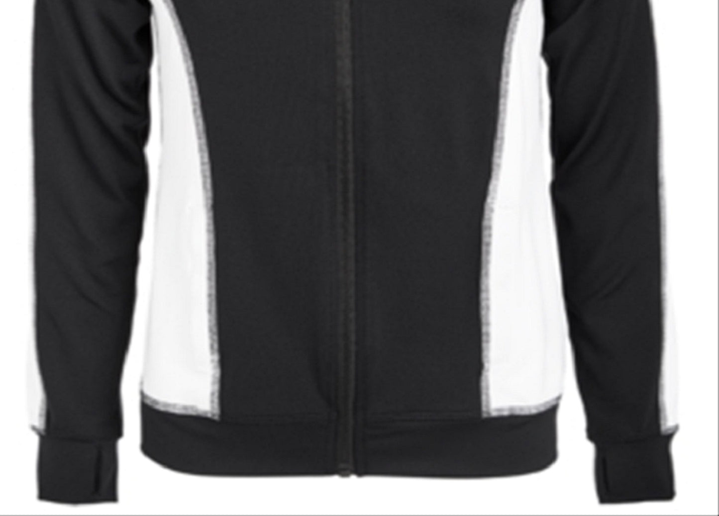 Ideology Big Girl's Colorblocked Track Jacket Black Size Small