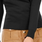 INC International Concepts Women's Cashmere Surplice Sweater Black Size X-Small