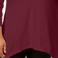 JM Collection Women's Handkerchief Hem Top -Purple Size 4X