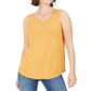 Style & Co Women's Swing Fit Tank Top Yellow Size Medium