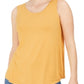 Style & Co Women's Swing Fit Tank Top Yellow Size Medium