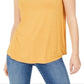 Style & Co Women's Swing Fit Tank Top Yellow Size Medium