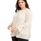 Alfani Women's Pleated Blouse Brown Size 2X