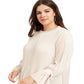 Alfani Women's Pleated Blouse Brown Size 2X