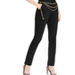 INC International Concepts Women's Solid Straight Leg Wear to Work Pants Black Size 18