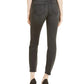 INC International Concepts Women's Flocked Leopard Print Skinny Jeans Black Size 6