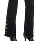 INC International Concepts Women's Snap Hem Bootcut Jeans Blue Size 2