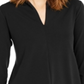 Alfani Women's Solid High Neck Tunic Top Black Size X-Large