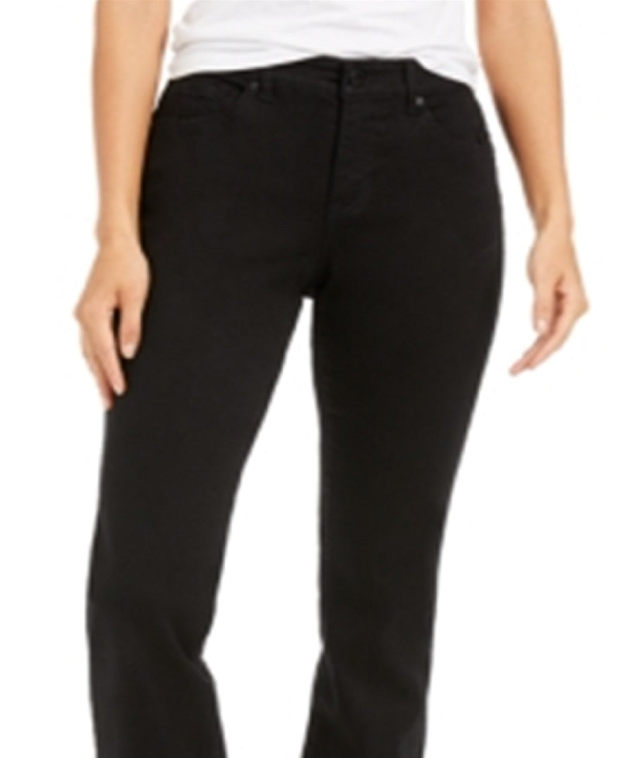 Style & Co Women's Power Sculpt Bootcut Jeans Black Size 6 Petite
