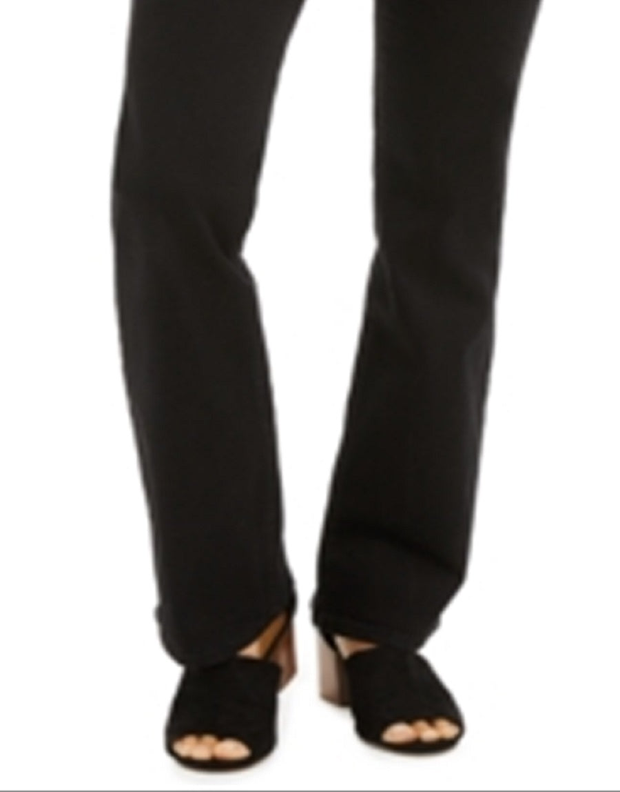 Style & Co Women's Power Sculpt Bootcut Jeans Black Size 6 Petite
