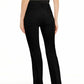 Alfani Women's Belted Straight Leg Pants Black Size 8