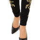 INC International Concepts Women's Embroidered Skinny Pants Black Size 8 Petite