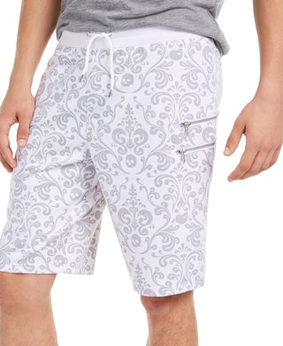INC International Concepts Men's Paisley Shorts White Size Small