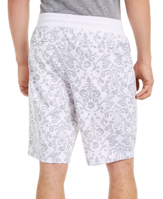 INC International Concepts Men's Paisley Shorts White Size Small