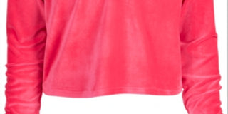 Ideology Big Girl's Lace Up Velour Sweatshirt Pink Size Large