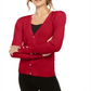 INC International Concepts Women's Puff Sleeve Cardigan Red Size XX-Large