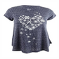Style & Co Women's Petite Snowflake Heart Graphic T-Shirt Size Petite