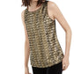 INC International Concepts Women's Gold Sequined Tank Top Size Petite-Medium