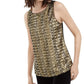 INC International Concepts Women's Gold Sequined Tank Top Size Petite-Medium