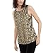INC International Concepts Women's Gold Sequined Tank Top Size Petite-Medium