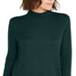 INC International Concepts Women's Mock Neck Stitched Tunic Green Size Large