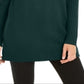INC International Concepts Women's Mock Neck Stitched Tunic Green Size Large