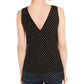 INC International Concepts Women's Black Mesh Embellished Tank Top Size Small