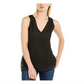 INC International Concepts Women's Black Mesh Embellished Tank Top Size Small