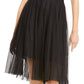 INC International Concepts Women's Sparkle Tulle Skirt Black Size X-Small