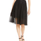 INC International Concepts Women's Sparkle Tulle Skirt Black Size Small