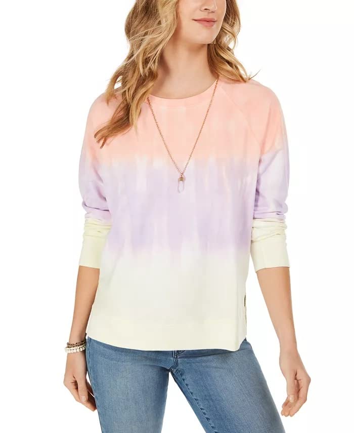 Style & Co. Women's Sherbet Sunset Tie-Dye Sweatshirt Size Small