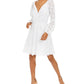 INC International Concepts Women's Cotton Eyelet Casual Dress White Size 12