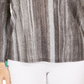 Style & Co Women's Striped Bell Sleeve Top Grey Size XX-Large