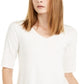 Alfani Women's V Neck Swing Tunic White Size X-Small