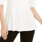 Alfani Women's V Neck Swing Tunic White Size X-Small