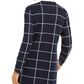 Alfani Women's Mixed Print Cardigan Blue Size X-Small