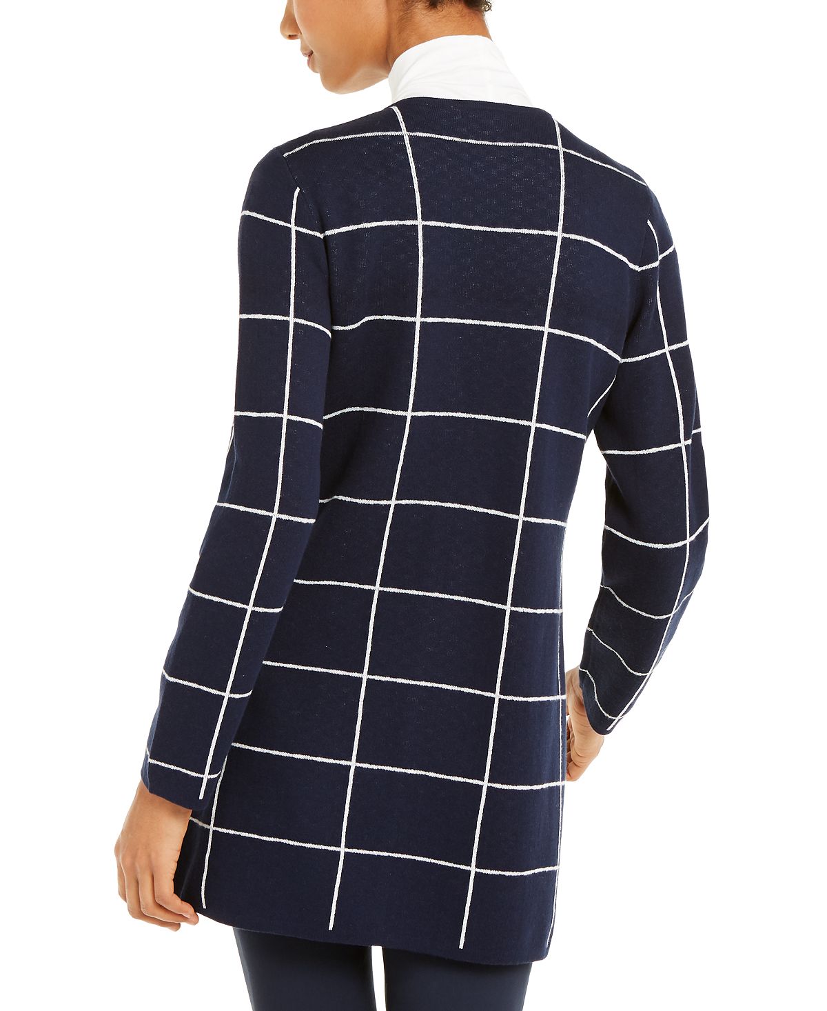 Alfani Women's Mixed Print Cardigan Blue Size X-Small