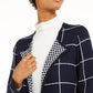 Alfani Women's Mixed Print Cardigan Blue Size X-Small