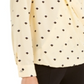 Alfani Women's Printed Surplice Blouse Yellow Size Medium