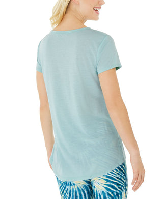 ID Ideology Women's Future Fitness Workout T-Shirt Green Size Medium